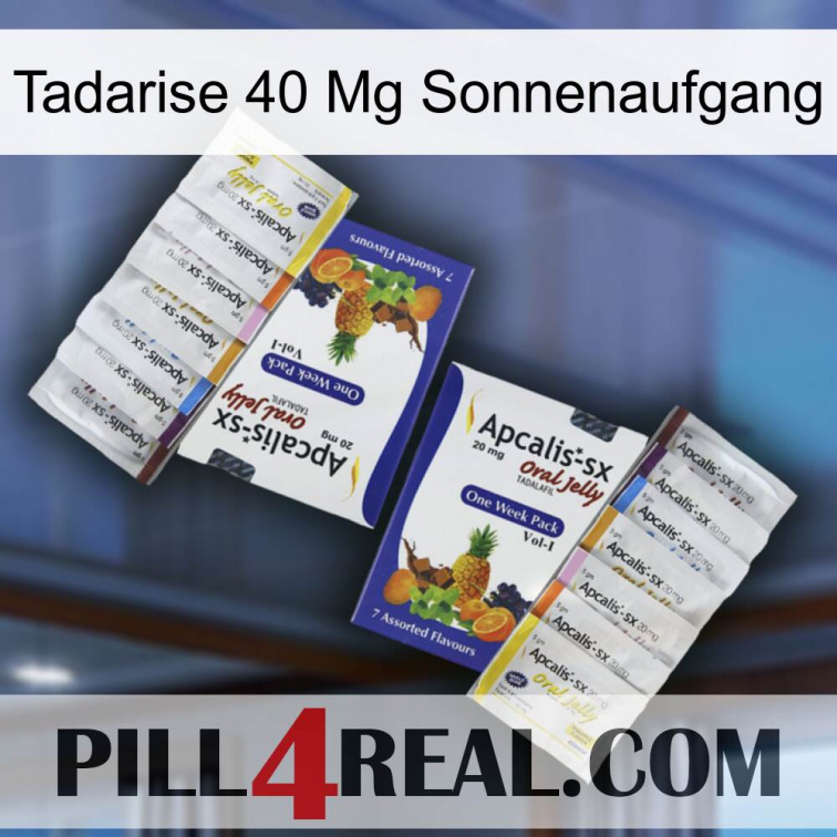 Tadarise 40 Mg Sunrise 12